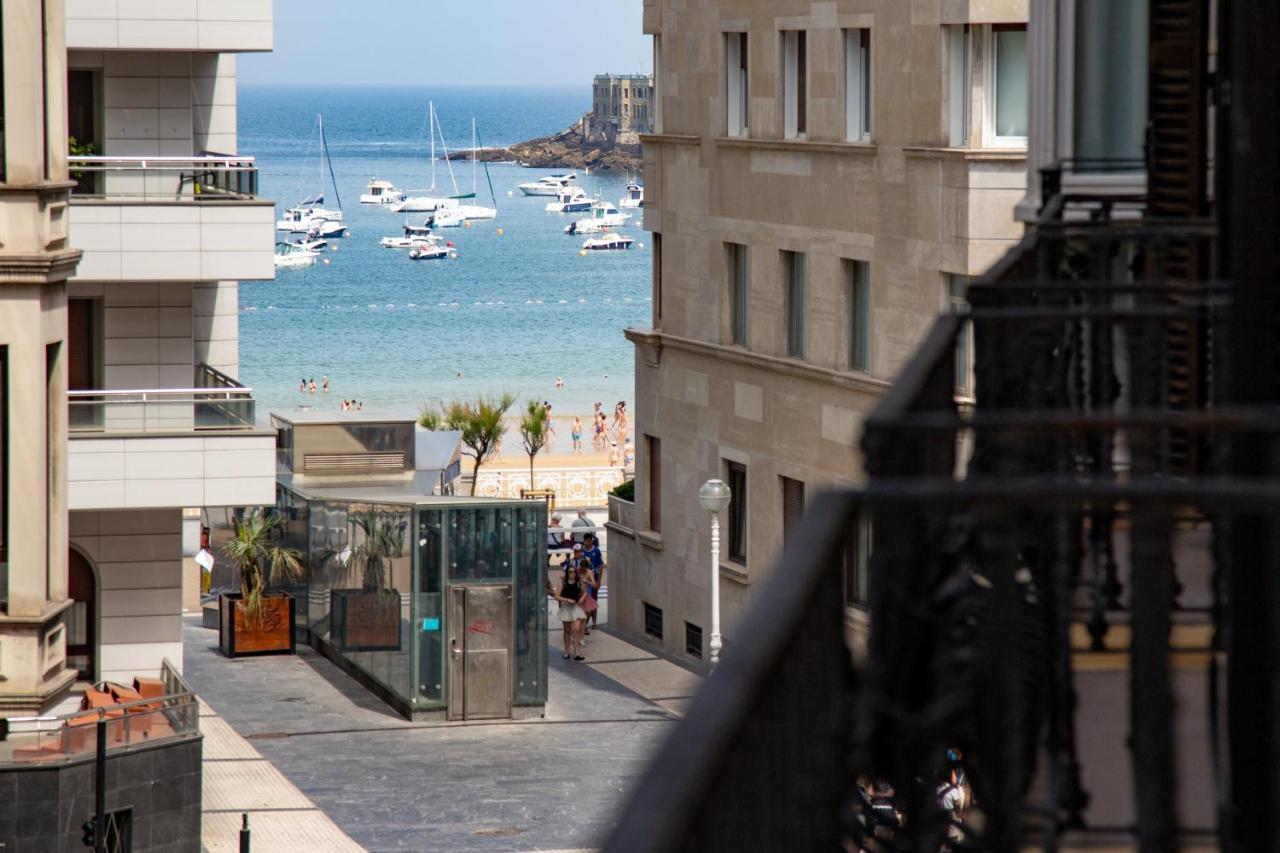 La Concha Cozy Balcony Apartment By Cisan Rentals San Sebastian Bagian luar foto